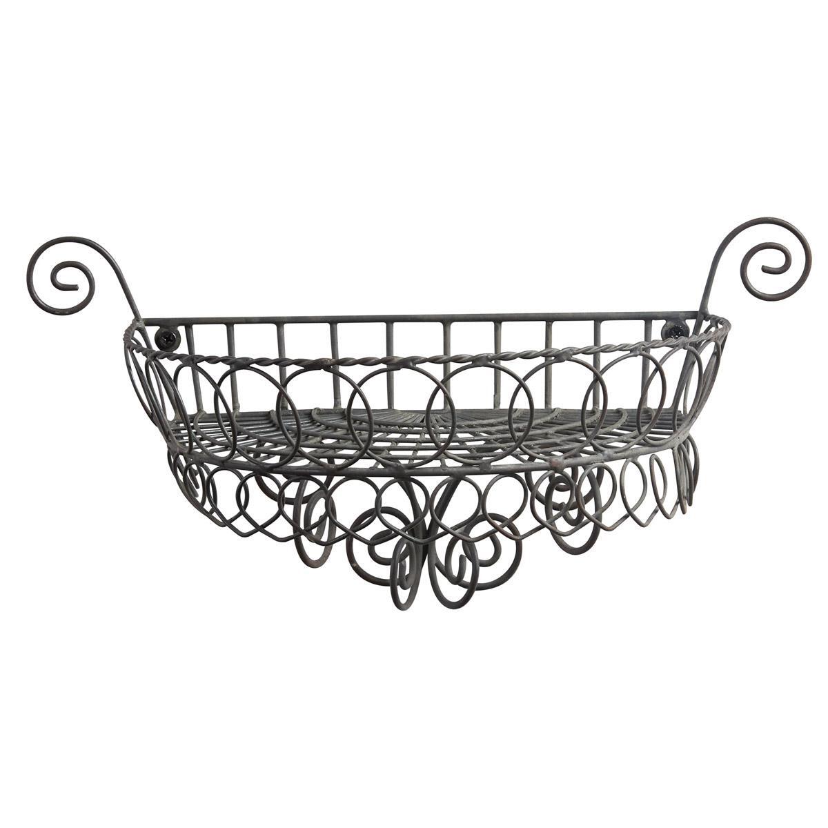 Wire Metal Wall Shelf Scroll Decorative Home Decor