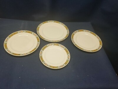 Vintage Alfred Meakin China Set/4 Plates in 3 Various Sizes