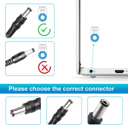 Adaptador de alimentación para Toshiba PA3201U-1ACA PA3283U-1ACA PA3283U-5ACA PA3469U-1ACA - Imagen 2 de 16