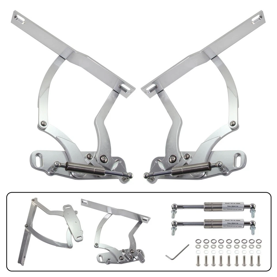 Billet Hood Hinge Kit Pair For Chevrolet Camaro & Pontiac Firebird 1970-1981  Foto 2 de 4