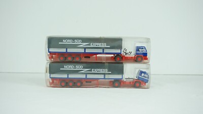 Roskopf Miniaturmodelle HO Scale Nord Sud Express Bussing Tractor Trailer Set