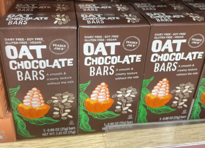 6 Lot - New Trader Joe s Oat Chocolate Bars- Dairy Soy Free 18 total