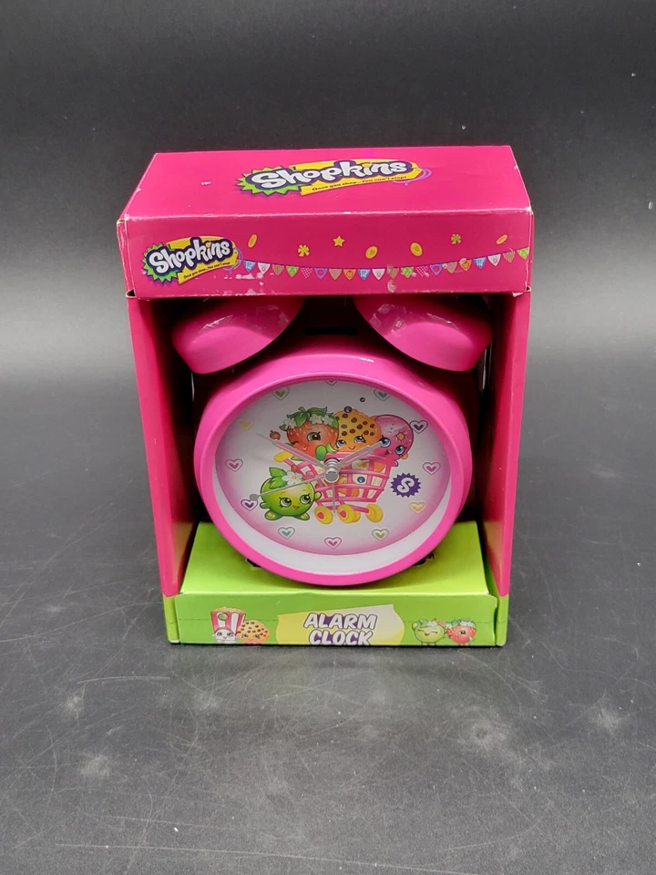 New In Original Packaging Shopkins Girls Pink Alarm Clock With Ringer.  Ages 6+ - Image 4 of 4