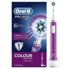 Cepillo Eléctrico con tecnología Braun Oral-B PRO 600 CrossAction Purple Edition