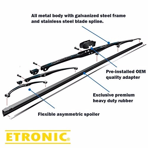 4-Pack All-Season Wiper Blades – 26" & 16" J-Hook Fit For Front Windshield