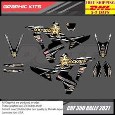 W10 Stickers Kit For Honda CRF 300 Rally 2021 Motocross Graphics Bike Decals crf