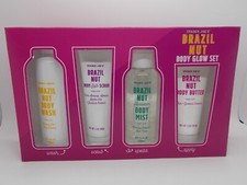 Trader Joe's Brazil nut Body Glow Set Body wash Salt scrub Body mist Body butter