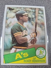 #115 Rickey Henderson 1985 Topps AF75