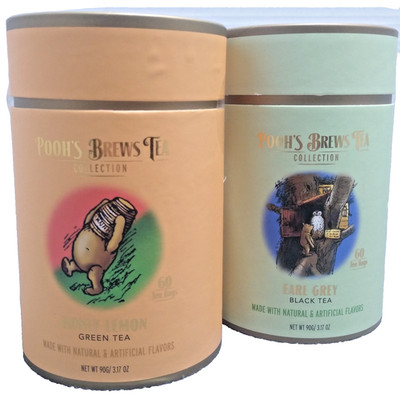 Poohs Brews Tea Honey Lemon Green Earl Grey Black Tea 160 Bags Best Before 2008