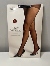 Take Control Dressbarn Size B Black Pantyhose