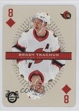 2021-22 O-Pee-Chee Playing Cards Brady Tkachuk #8-DIAMONDS vs3