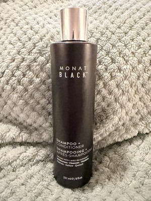 Monat Black 2 in 1 Shampoo & Conditione With Avec Rejuvenique 8 fl oz