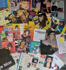 JEANNE MAS - GROS LOT CLIPPINGS/ARTICLES DE PRESSE - TOUTE EPOQUE - LOT 2