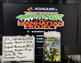 Teenage Mutant Ninja Turtles III: The Manhattan Project (NES, 1992) VGC* READ!!!