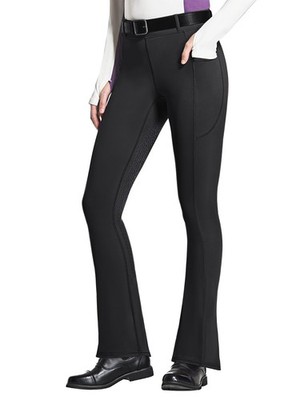 Women's Full Seat Horse Riding Pants Bootcut Riding Tights with Pockets Eques...