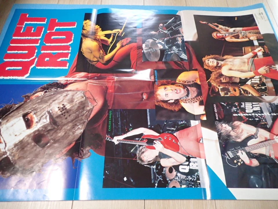 QUIET RIOT LP Condition Critical w/Poster 1984 Japan 28AP-2901 Mint Shape! - Image 4 of 4