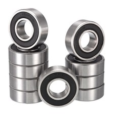 10PCS 1616-2RS Ball Bearings, 1/2 x 1-1/8 x 3/8, Double Rubber Sealed, Deep