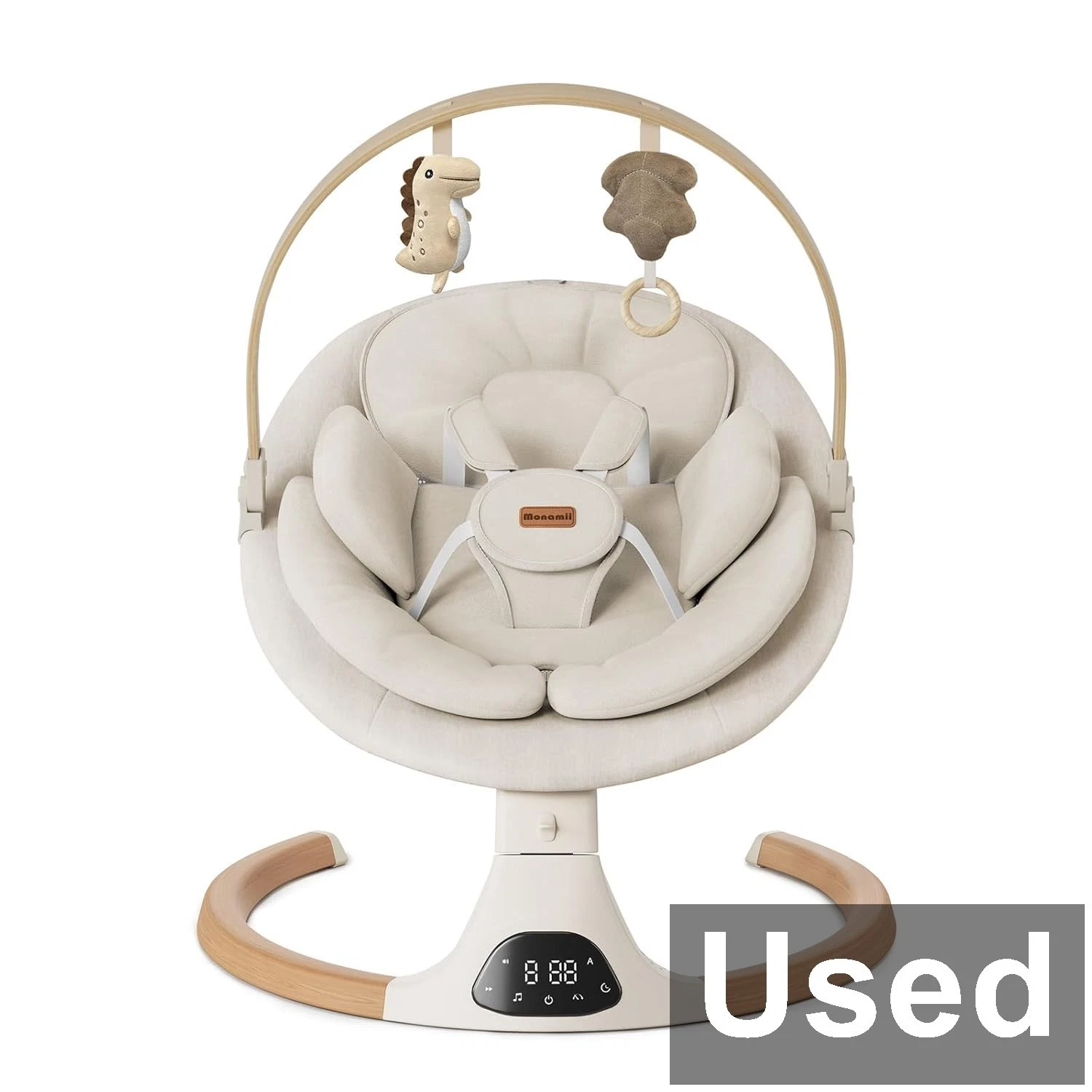 Monamii BB2007 - Infant Swing with 5 Speeds, 10 Lullabies, Beige
Opens in a new window or tab