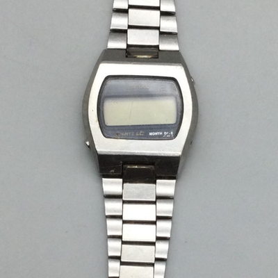 Vintage Seiko LC Digital Watch Mens 0439-4009 Day Date 35mm BROKEN