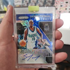 2019 Panini Prizm Sensational Signatures FOTL Blue Shimmer Sam Cassell Auto r4i