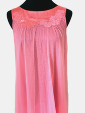 Vintage Nightgown Lingerie Chiffon Satin Nylon Gossard Artemis Petite S M