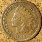 1879 Indian Head Cent - VERY GOOD, NICE COLOR  (M711)
