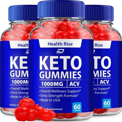 (3 Pack) Health Rise  ACV Gummies Supplement   HealthRise  ACV Gummy 1000MG