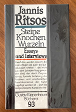 Steine Knochen Wurzeln von Jannis Ritsos (1989) neu OVP