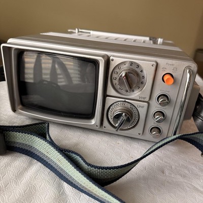 Vintage KTV Portable TV Model 5BW41 with VHF/UHF Tuners
