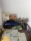 Lot Of G.I. Joe  Figures Plus Vtg File Cards And 80’s Catalogs