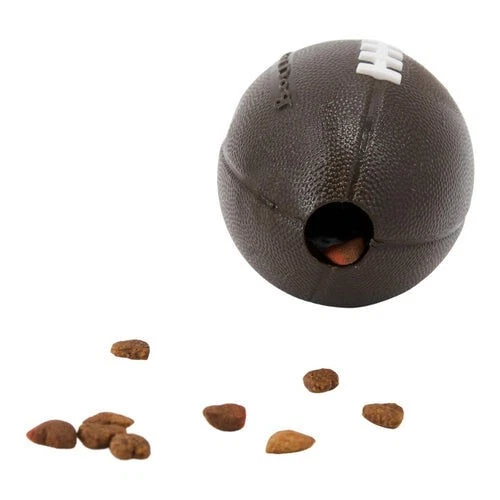 Planet Dog Orbee-Tuff Football Treat Dispenser Interactive Dog Toy Brown - image 3 of 4