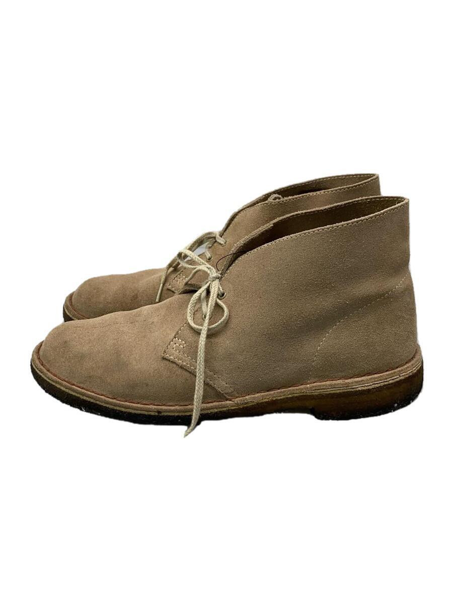 Clarks Lace-Up Boots/Us8.5/Beg/Suede 535