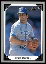 1991 Leaf Kenny Rogers Texas Rangers #105