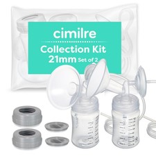 21MM Breast Milk Collection Kit, Double Pumping Breast Milk Collector Kit to ...