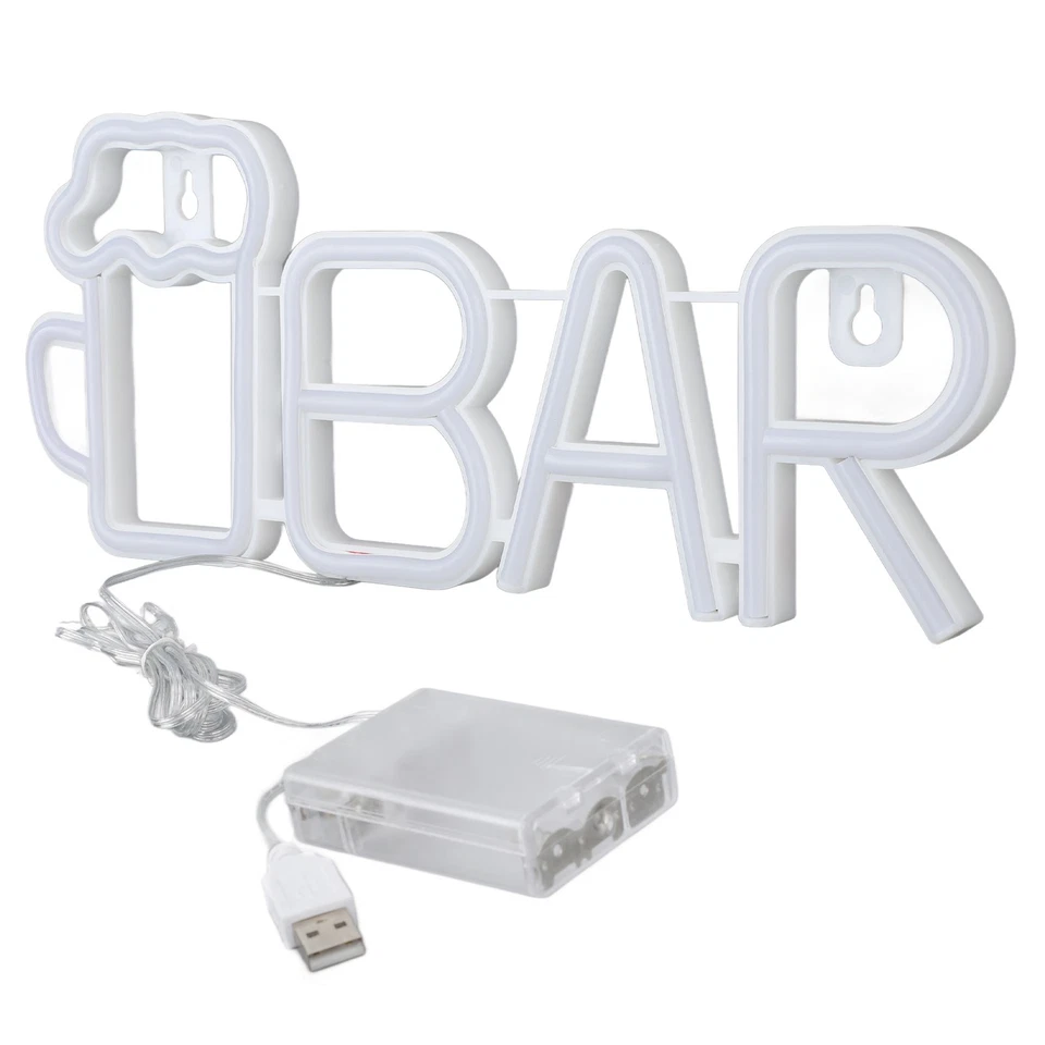 (Roter BALKEN)LED-Leuchtreklame BAR-Form-Design USB- Oder DO - Bild 2 von 4