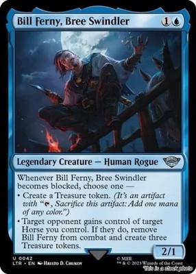 MTG Bill Ferny, Bree Swindler Card #42 Universes Beyond: The Lord of the Ring...