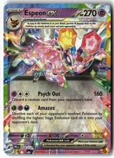 2025 Espeon ex ⭐️ 034/131 Holo Double Rare Prismatic Evolutions Pokemon NM