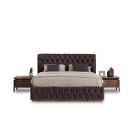 Schlafzimmer Set Bett 2X Nachttisch Luxus Komplett MöBel Kunstleder