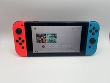 Nintendo Switch Console HAC00101 32GB Neon Red Blue Joy Cons Charger Tested