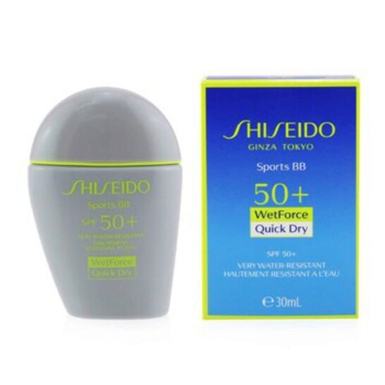 Shiseido Sports BB WetForce Quick Dry SPF 50+ 1 oz / 30ml - MEDIUM - NEW IN BOX