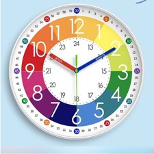 Analog Teaching Timepiece Minute Markings Kids Analog Teaching Timepiece