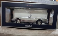 NOREV  1/18 Chevrolet Corvette C3 Convertible 1969 Silver Diecast Model Car