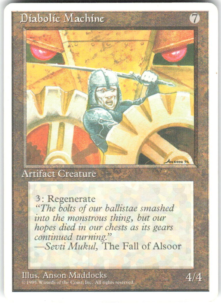 Diabolic Machine Fourth Edition 4ED MP Magic: The Gathering Card TCG