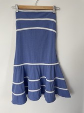 Free Est Urban outfitters Ravine Mini Bandeau Dress Cotton Cornflour Blue XS New