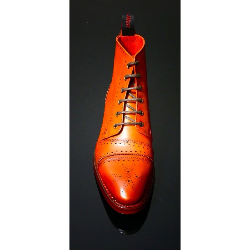 Jeffery West Warney Cricket Front Derby Boots Crust Caramel Leather 9.5 image 4
