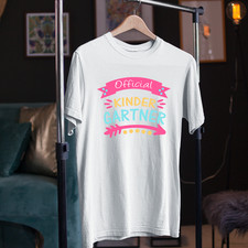 Camiseta Oficial Kinder Garten Estudiante Senior Escuela Maestros Regalo Sorpresa
