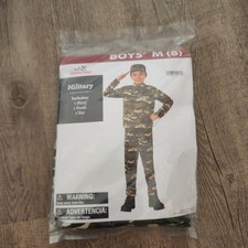 Boys Military Dress Up Set: Shirt, Pants, Hat Size 8 New