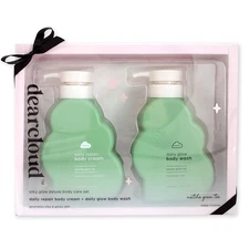 Dearcloud Silky Glow Deluxe Body Care Set Matcha Cream & Body Wash Full Sz Korea