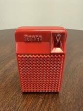 Sears 1960s Solid State 6 Transistor AM Radio Czerwony NIEPRZETESTOWANY **Części**