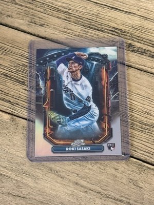 2025 Topps Chrome Cosmic Extraterrestrial Talent ET-23 Roki Sasaki Dodgers RC
